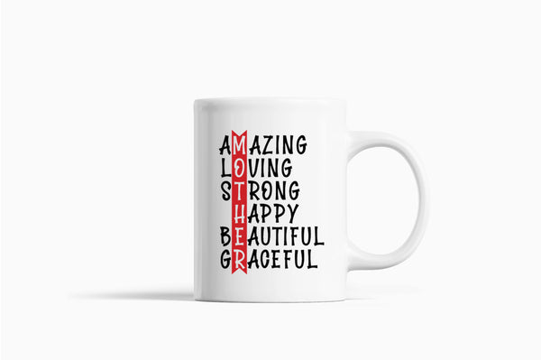 Amazing, loving strong beautiful mom Coffee Mug - Fivestartees