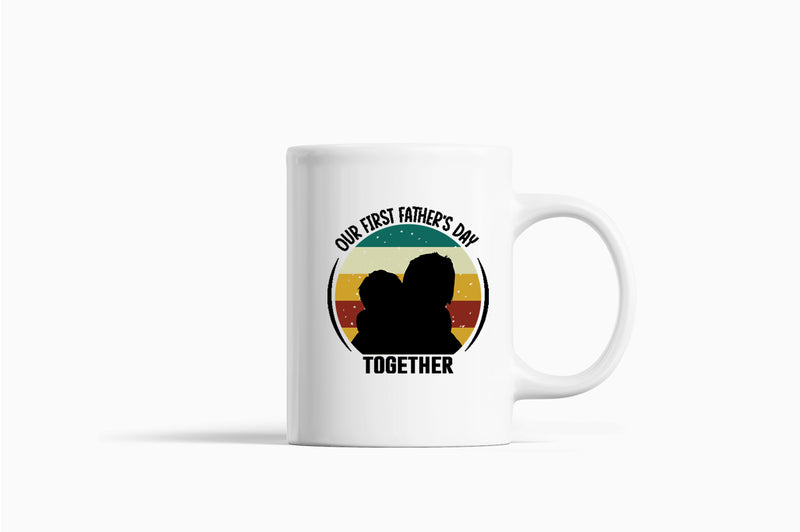 Our first father's day together Coffee Mug, daddy and kid Coffee Mug - Fivestartees