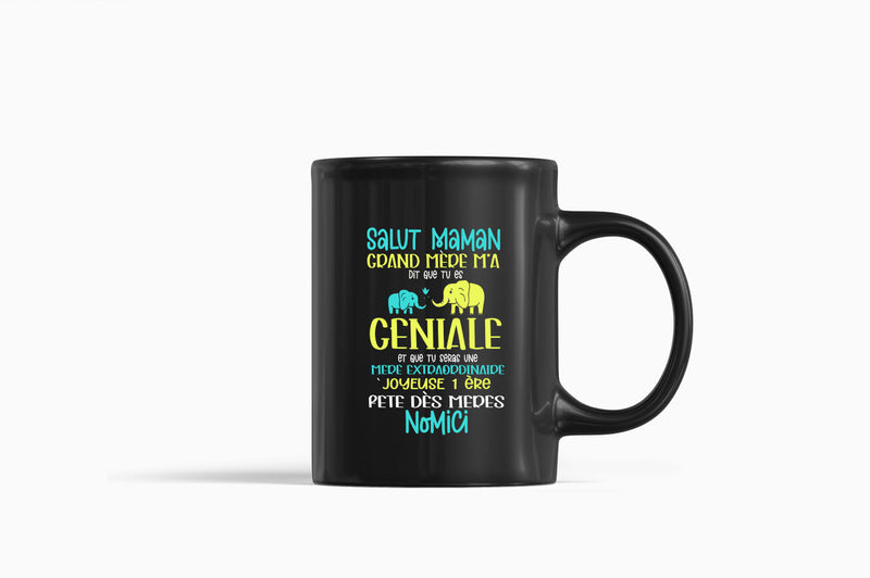 Salut maman grand mere m'a dit que tu es geniale Coffee Mug, frenc Coffee Mug, dad Coffee Mugs - Fivestartees
