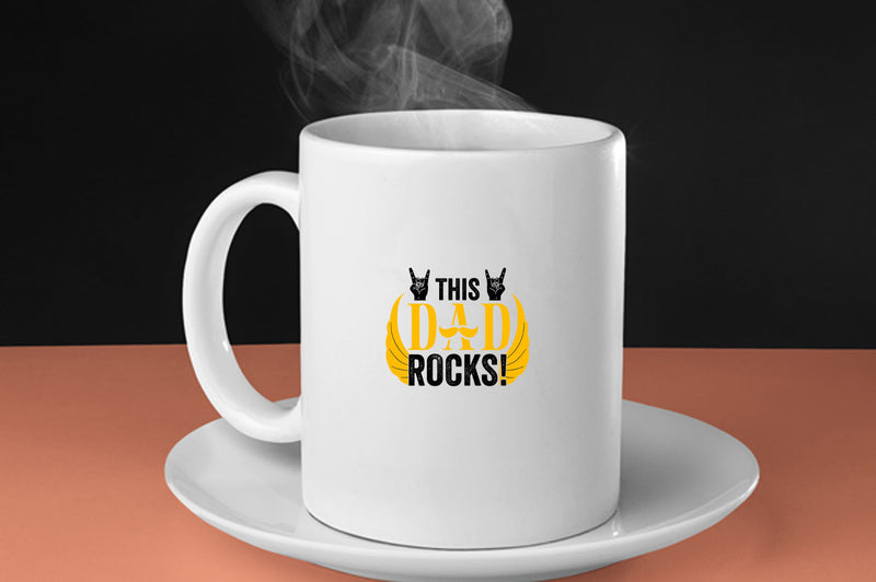This dad rocks Coffee Mug, music dad Coffee Mug - Fivestartees