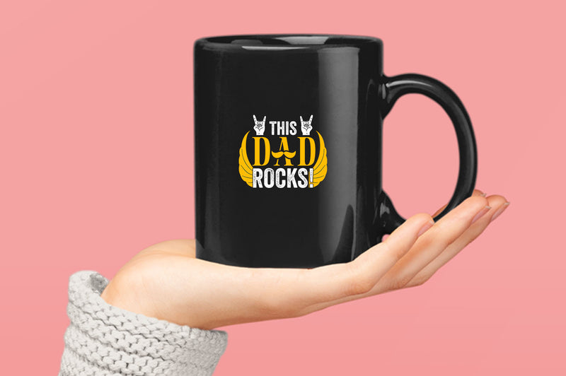 This dad rocks Coffee Mug, music dad Coffee Mug - Fivestartees