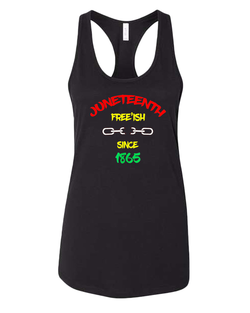 Chain broke tank top Free-ish since 1865 tank top juneteenth tank top - Fivestartees