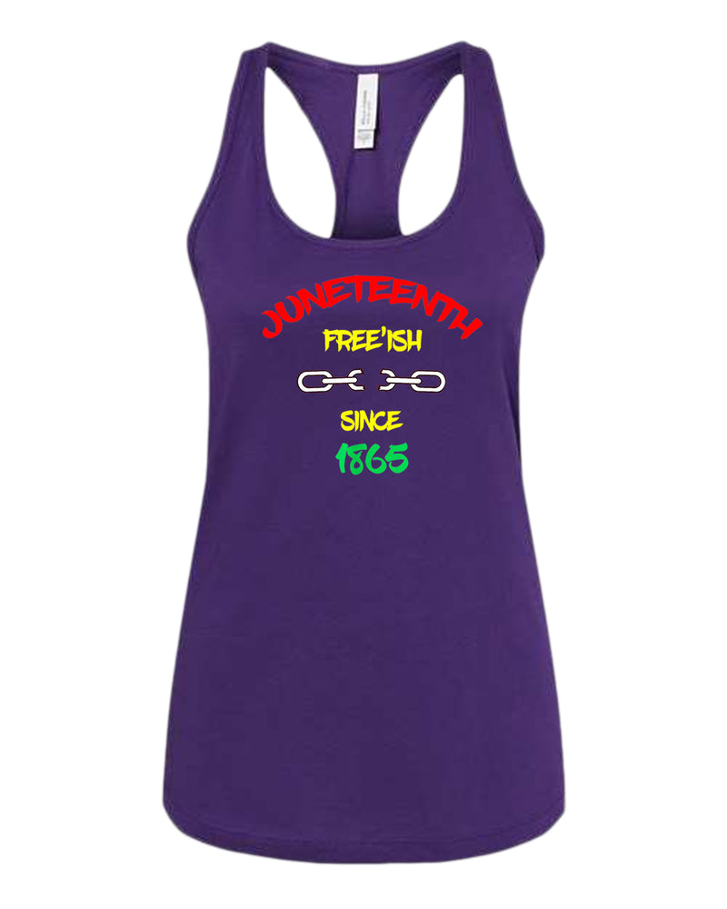 Chain broke tank top Free-ish since 1865 tank top juneteenth tank top - Fivestartees