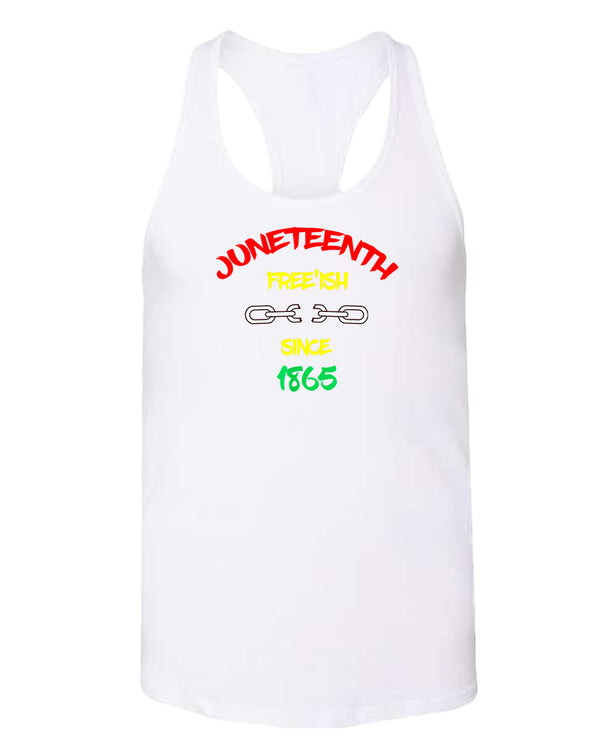Chain broke tank top Free-ish since 1865 tank top juneteenth tank top - Fivestartees