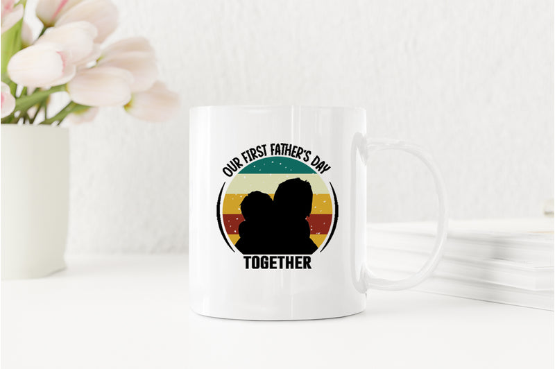 Our first father's day together Coffee Mug, daddy and kid Coffee Mug - Fivestartees