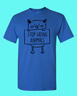 Stop Eating Animals T-shirt vegetarian T-shirt - Fivestartees