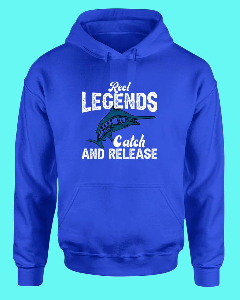 Reel Legends catch and release hoodie, fishing tees - Fivestartees