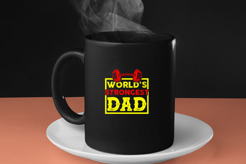 World's strongest dad, Coffee Mug gym dad Coffee Mug - Fivestartees