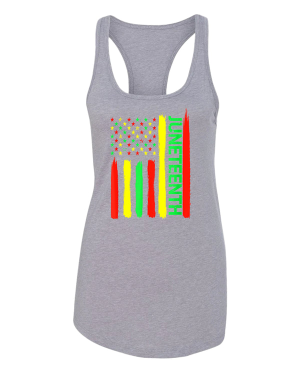 Juneteenth American flag tank top - Fivestartees