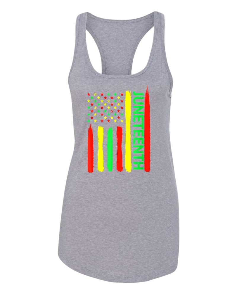 Juneteenth American flag tank top - Fivestartees