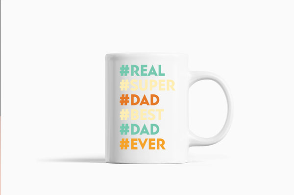 Real super dad best dad ever Coffee Mug, father's day gift - Fivestartees