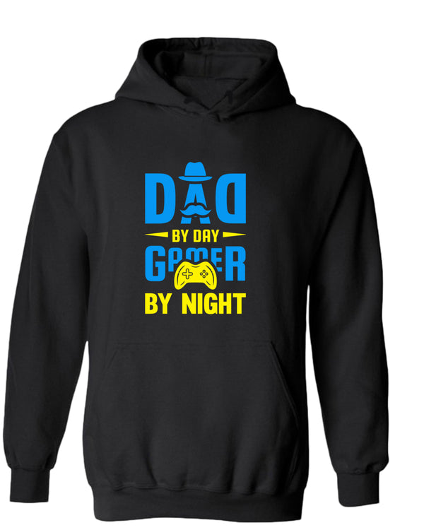 Dad by day gamer by night hoodie, gamer dad hoodie - Fivestartees