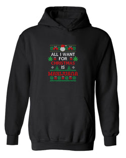 All i want for christmas is marij***a hoodie - Fivestartees