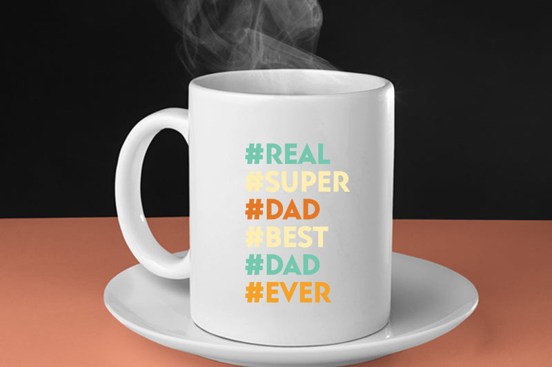 Real super dad best dad ever Coffee Mug, father's day gift - Fivestartees