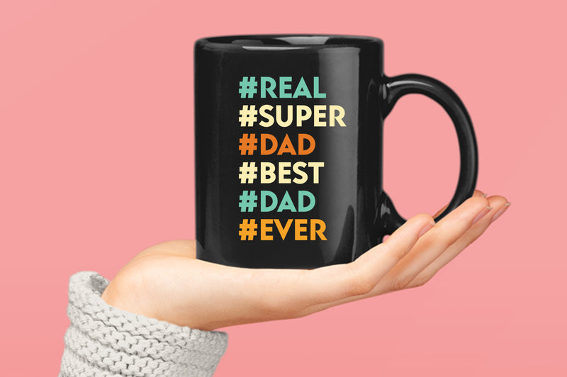 Real super dad best dad ever Coffee Mug, father's day gift - Fivestartees