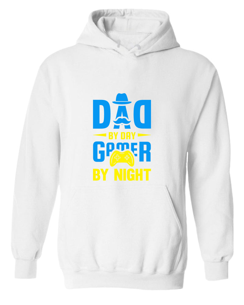 Dad by day gamer by night hoodie, gamer dad hoodie - Fivestartees
