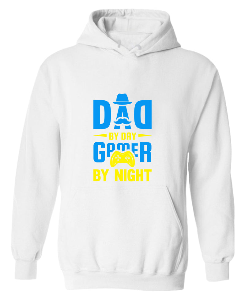 Dad by day gamer by night hoodie, gamer dad hoodie - Fivestartees