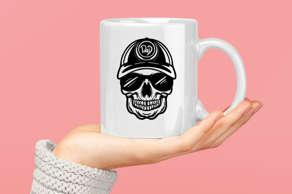 Skull Coffee Mug dad Coffee Mugs - Fivestartees