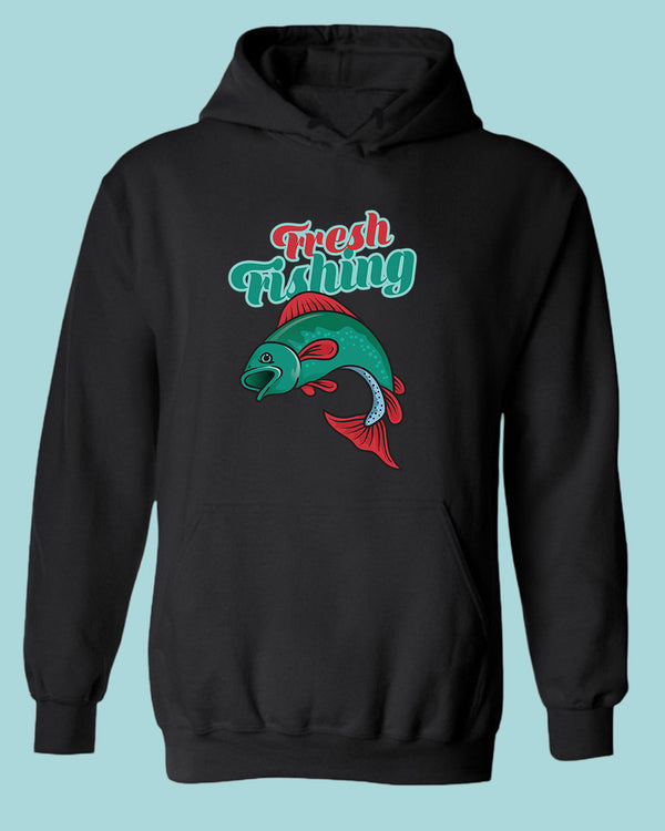Fresh fishing hoodie, fisherman hoodie - Fivestartees