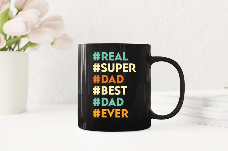 Real super dad best dad ever Coffee Mug, father's day gift - Fivestartees