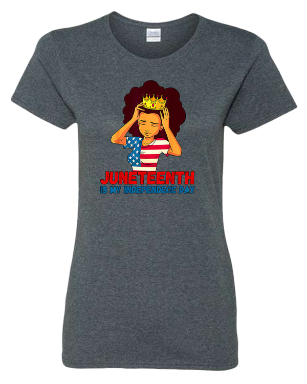 Juneteenth is my independence day women t-shirt - Fivestartees