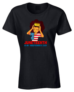 Juneteenth is my independence day women t-shirt - Fivestartees