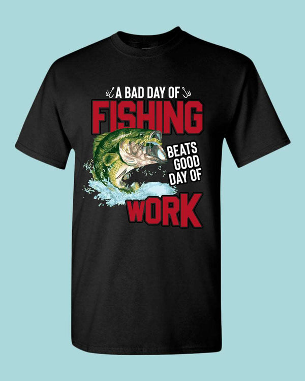 A bad day of fishing beats good day of work t-shirt, fisherman tees - Fivestartees