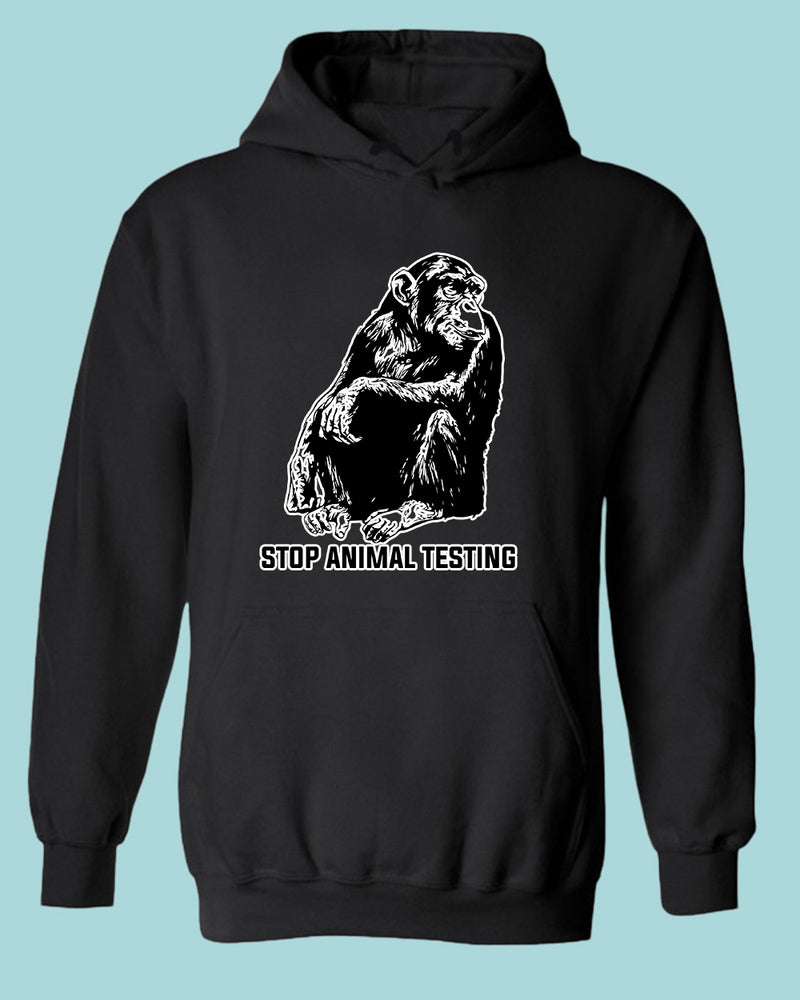 Stop Animals Testing Hoodie vegetarian Hoodie - Fivestartees