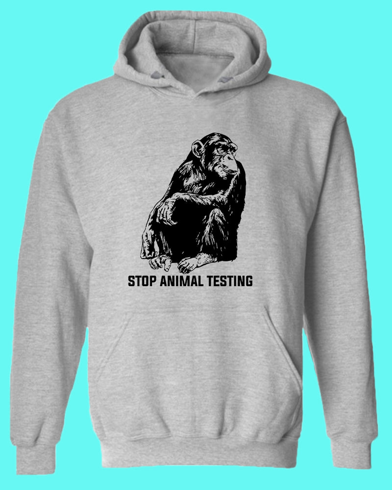 Stop Animals Testing Hoodie vegetarian Hoodie - Fivestartees