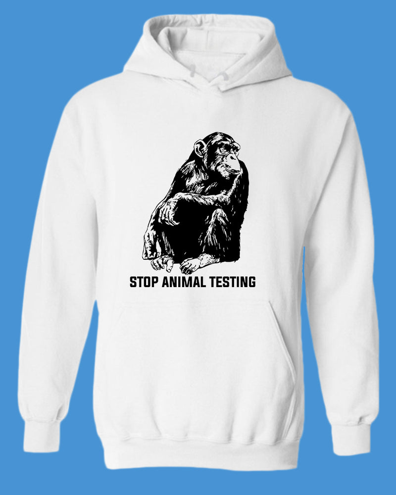 Stop Animals Testing Hoodie vegetarian Hoodie - Fivestartees