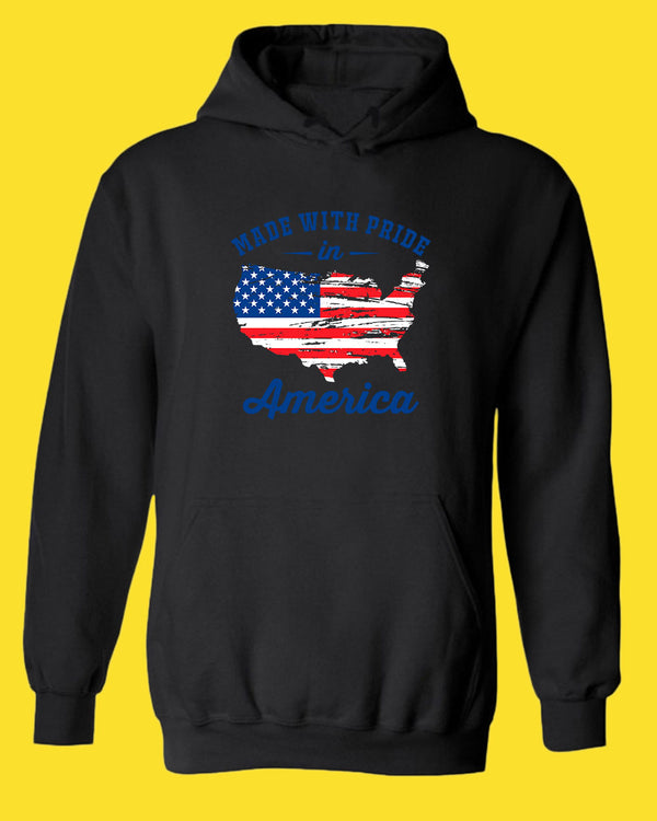 Made With Pride In America hoodie USA Flag hoodie - Fivestartees