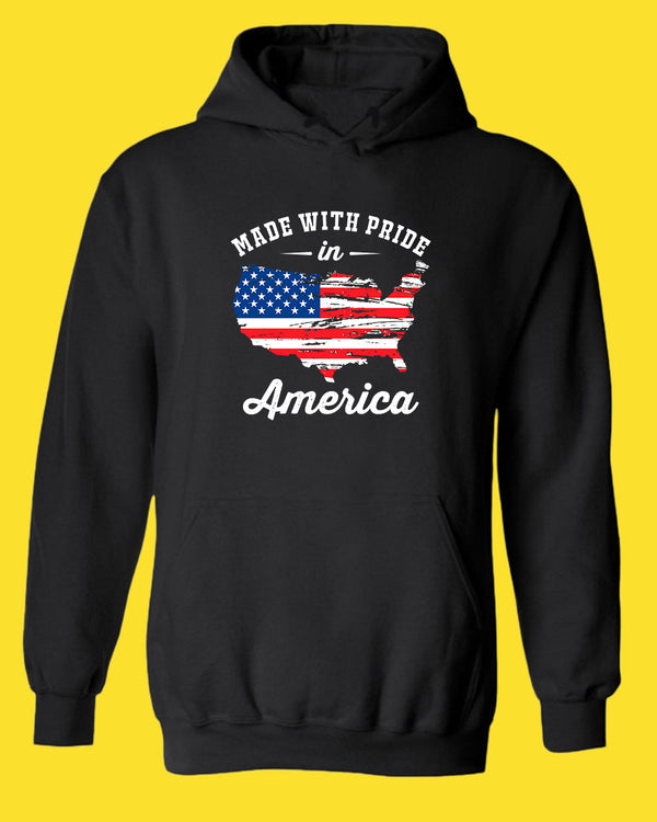 Made With Pride In America hoodie USA Flag hoodie - Fivestartees