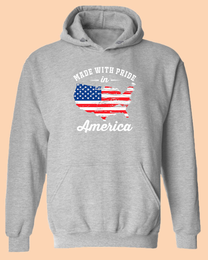 Made With Pride In America hoodie USA Flag hoodie - Fivestartees