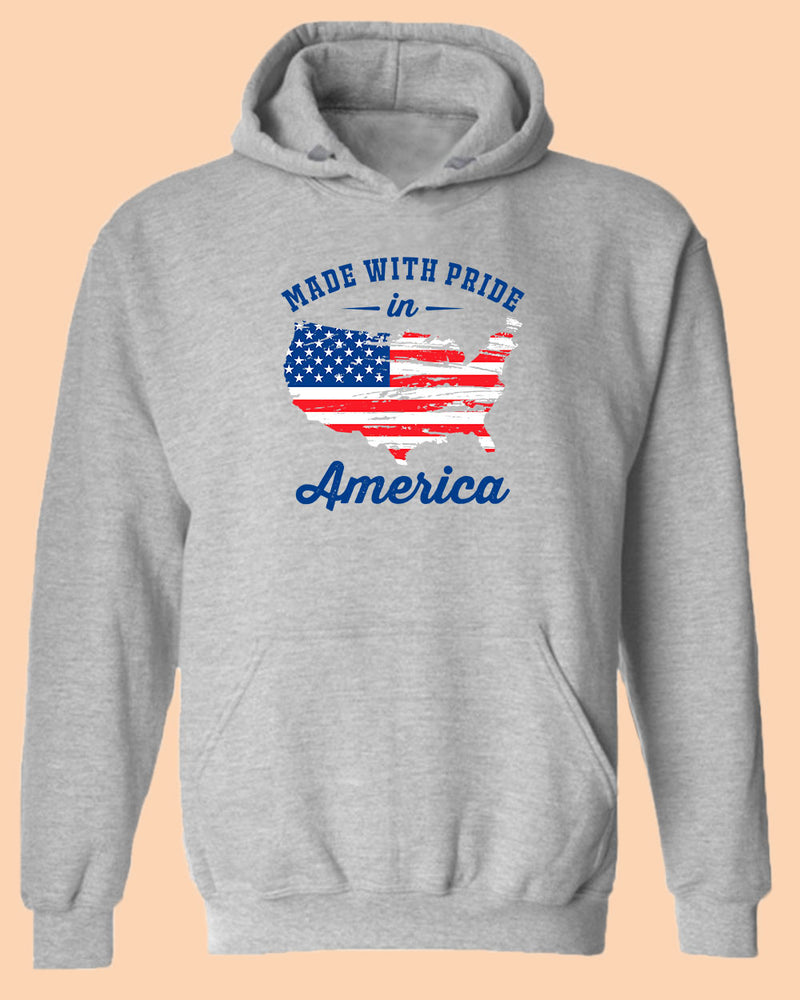 Made With Pride In America hoodie USA Flag hoodie - Fivestartees