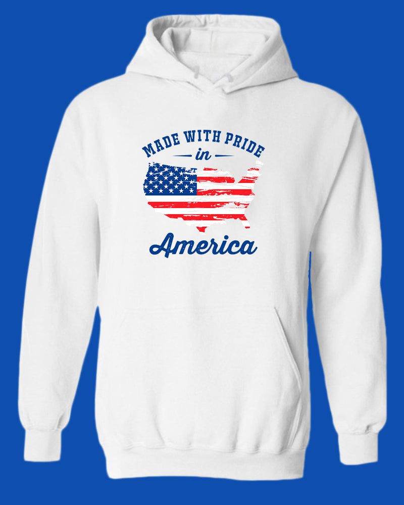 Made With Pride In America hoodie USA Flag hoodie - Fivestartees