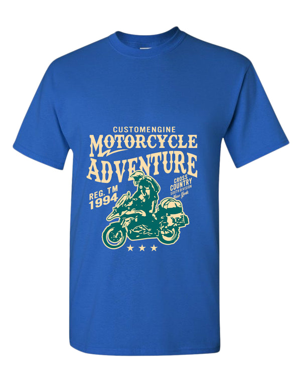 Motorcycle adventure cross country t-shirt - Fivestartees