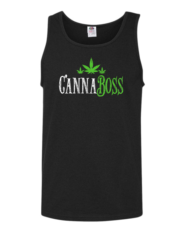 Cannaboss tank top funny smoke leaf tank top - Fivestartees