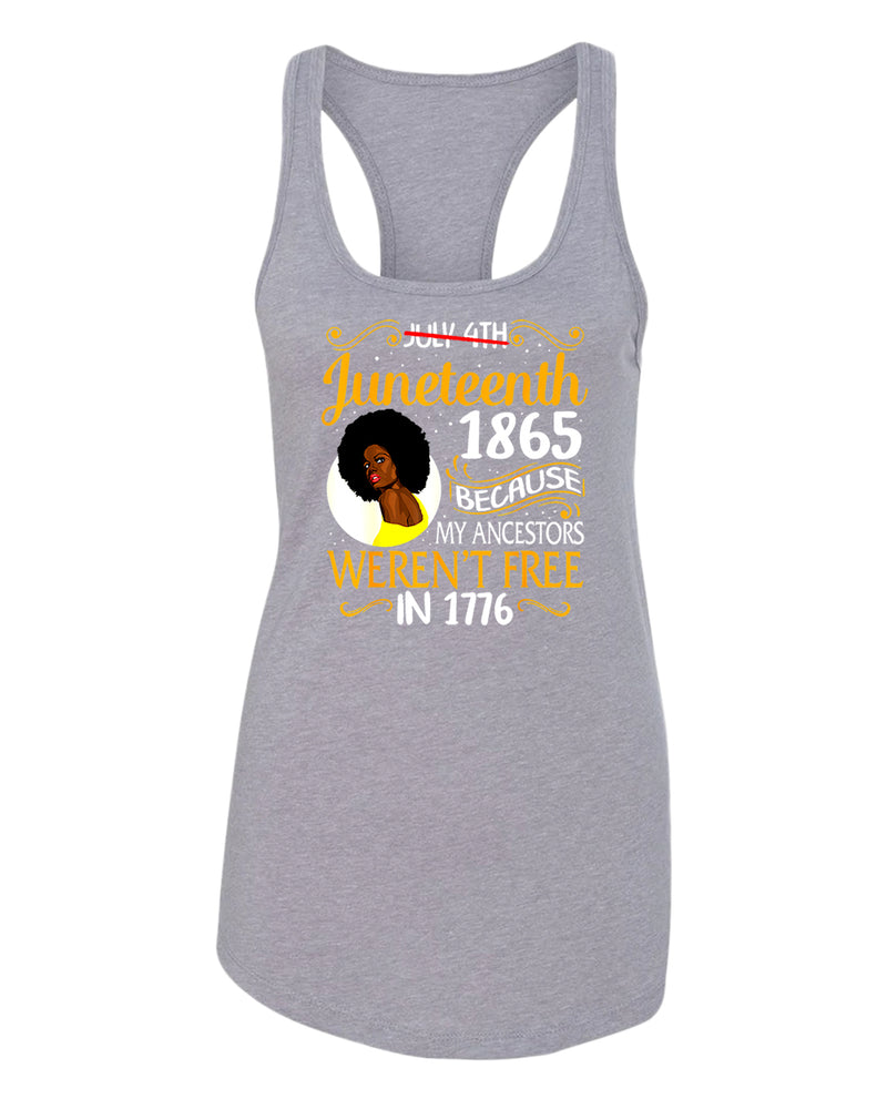 Black queen tank top, because my ancestors weren't free in 1776 tank top - Fivestartees