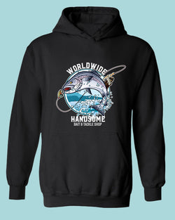 Worldwide Handsome bait and tackle shop hoodie, fishing tees - Fivestartees