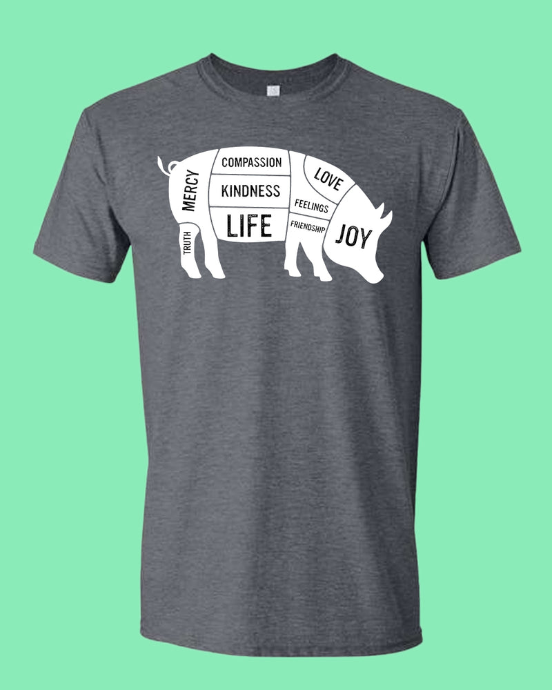 Pig Kindness Spot shirt, Stop Eating Pig T-shirt - Fivestartees
