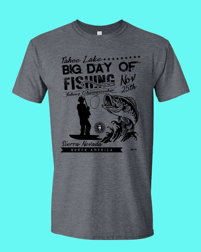 Tahoe lake big day of fishing t-shirt - Fivestartees