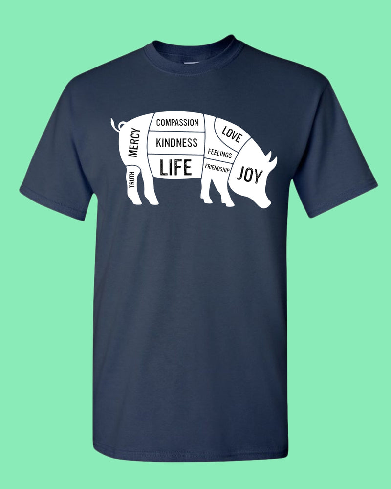 Pig Kindness Spot shirt, Stop Eating Pig T-shirt - Fivestartees