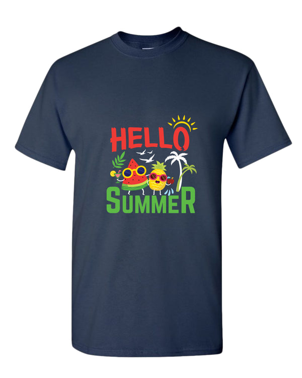 Hello summer t-shirt, summer t-shirt, beach party t-shirt - Fivestartees