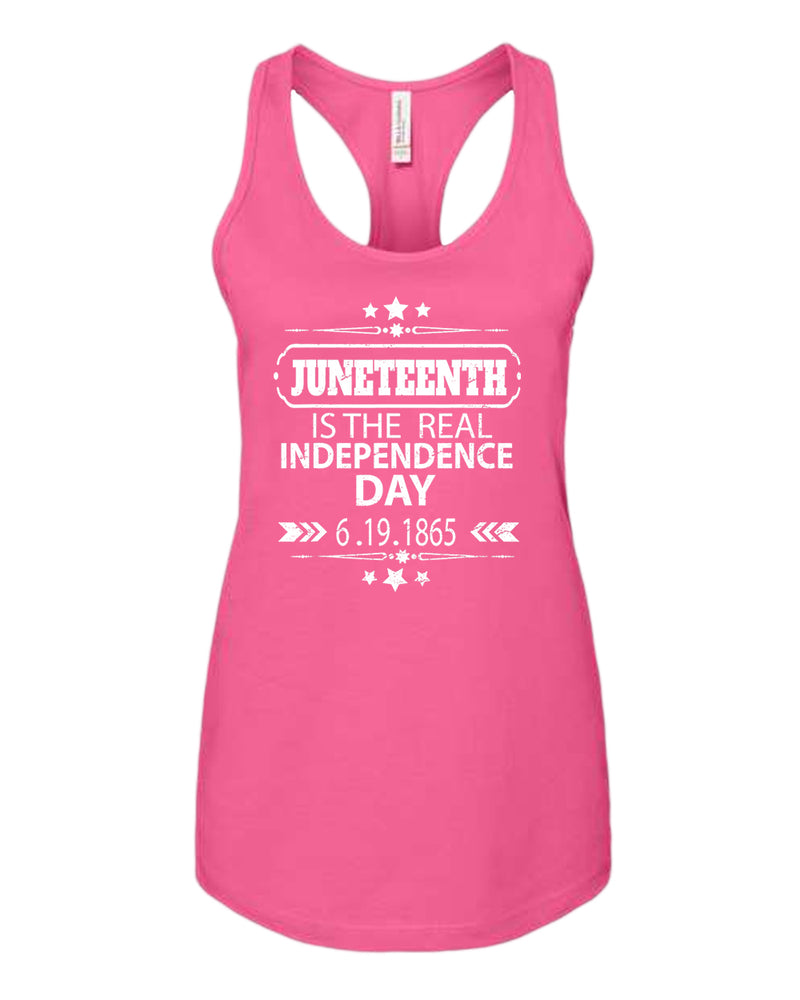 Juneteenth is the real independence day tank top - Fivestartees