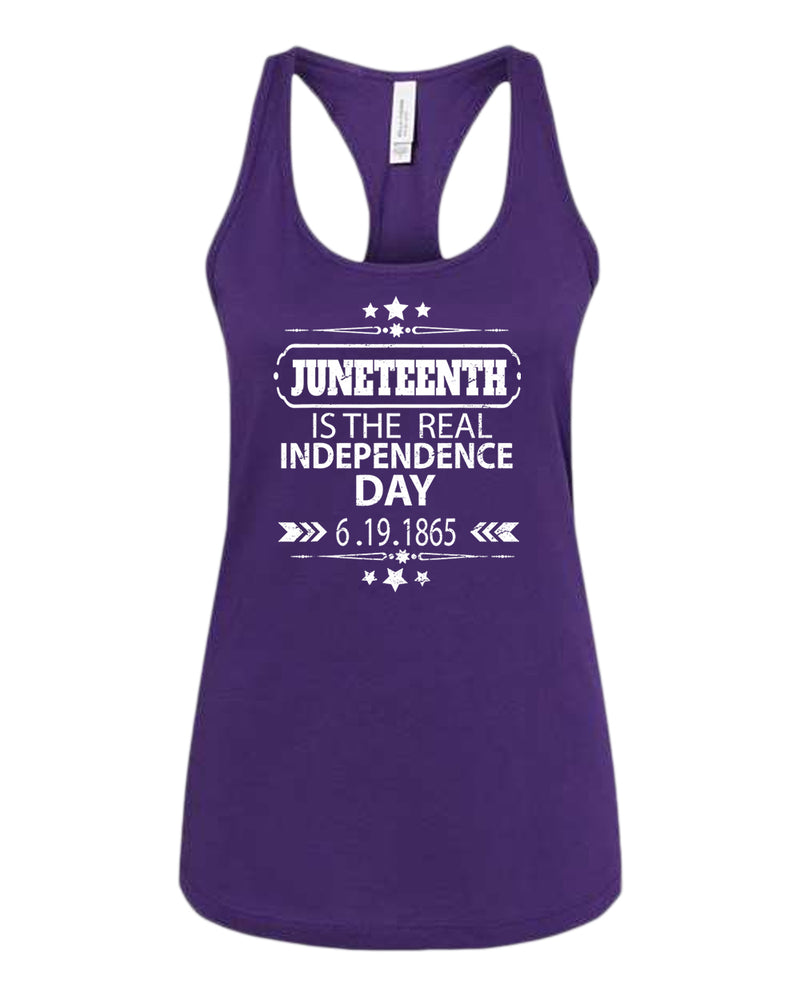 Juneteenth is the real independence day tank top - Fivestartees
