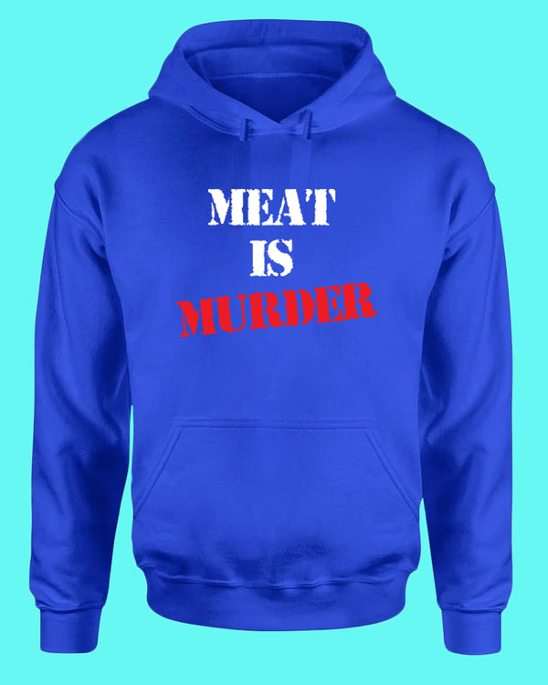 Meat is Murder Hoodie, vegetarian Hoodie - Fivestartees
