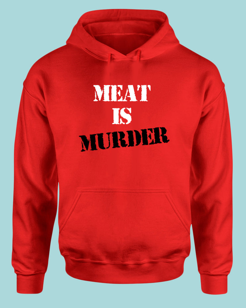 Meat is Murder Hoodie, vegetarian Hoodie - Fivestartees