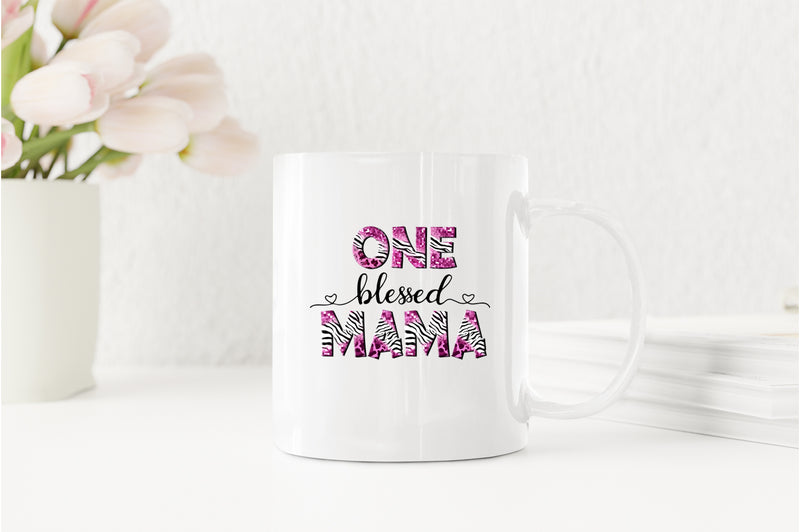 One blessed mama Coffee Mug - Fivestartees