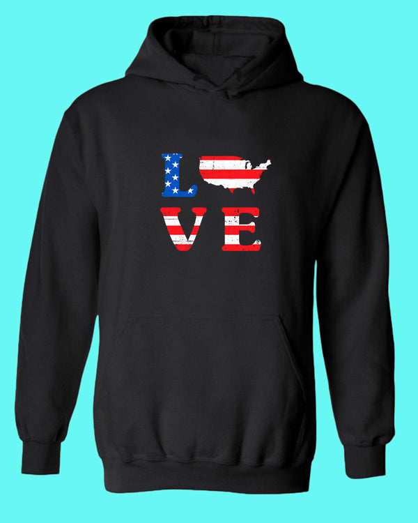 Love America hoodie - Fivestartees
