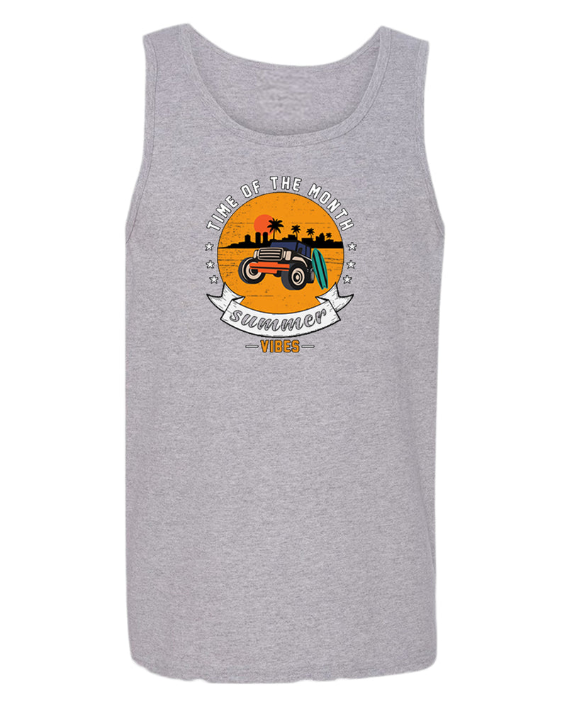 Time of the month, summer vibes tank top, summer tank top, beach party tank top - Fivestartees